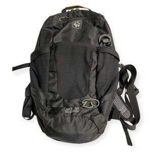 Jack Wolfskin Backpack Daypack Hiking Travel Bag ACS Air Control System Black